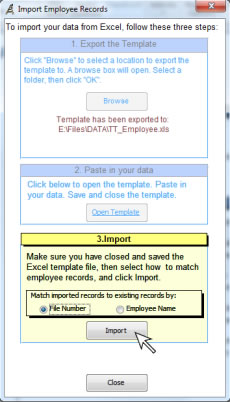 employee records template