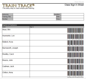 Sign-in Sheet